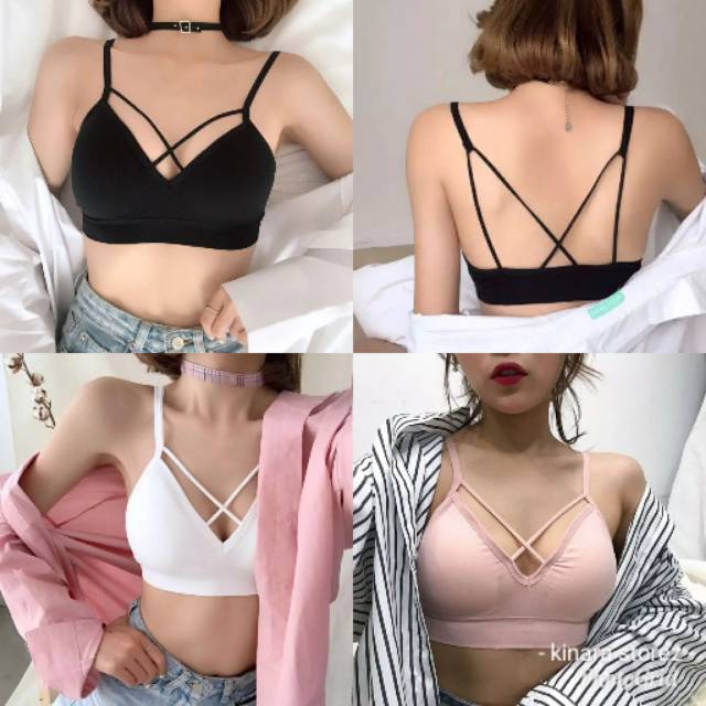 Kinarastorez - Bralette bra seamless bh sport tali silang 601