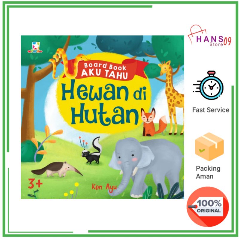 Opredo Board Book Aku Tahu: Hewan di Hutan