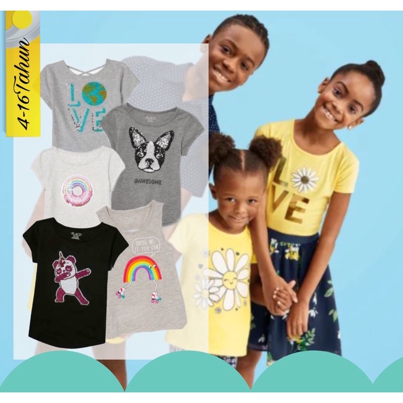 Kaos Anak Perempuan TCP Original 4-16Tahun 447 0170