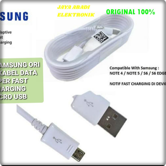 J20 ORIGINAL SAMSUNG KABEL DATA MIKRO USB SUPER FAST CHARGING MULTI UNIVERSAL CAS CASAN CABLE MIKRO USB MULTI UNIVERSAL BISA SEGALA MEREK GADGET YANG PAKAI MIKRO DENGAN KABEL SUPPORT FAST CHARGING YANG CEPAT