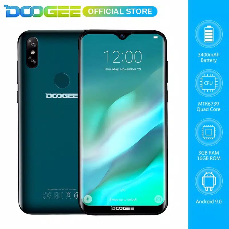 Doogee Y8 3gb 16gb Indonesia 4g Lte Android 9 0 3400mah 6 1 Fhd Smartphone Shopee Indonesia