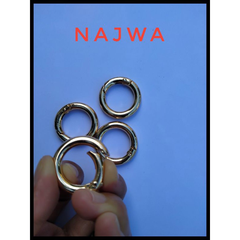 Ring on off rose gold 2cm