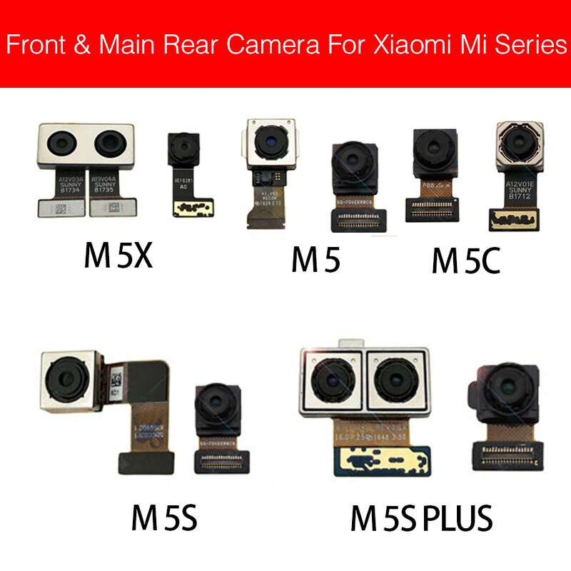 Rear & Front Camera Module For Xiaomi Mi 5 5c 5s 5X Plus Facing Camera Big Back Main Camera Flex Cab