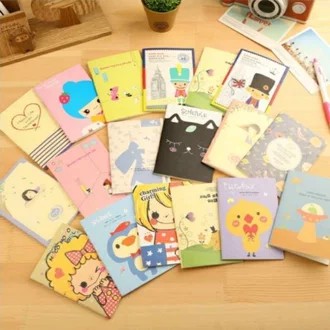 NOTEBOOK MINI LUCU - BUKU CATATAN ORET ORETAN COMPACT - TRAVEL BOOK