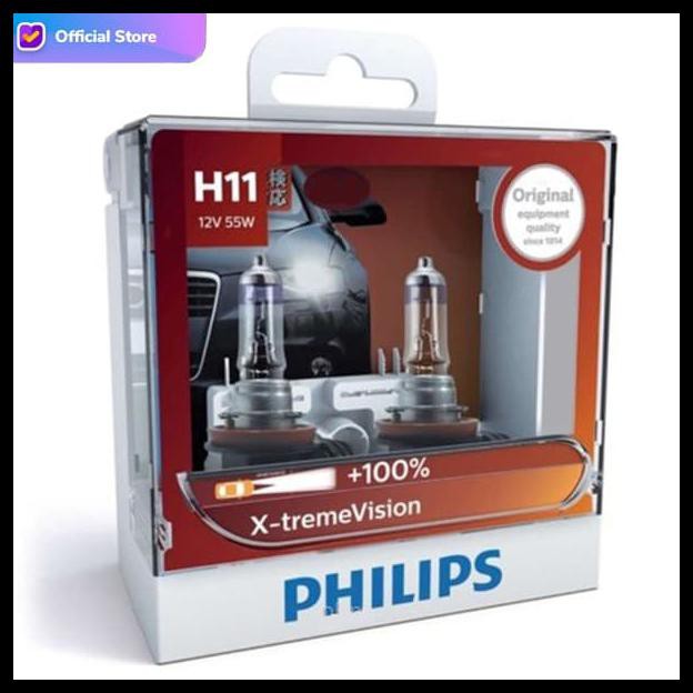 Philips X-treme Vision H11 Bohlam Lampu Mobil