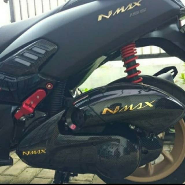 Paket cover tutup cvt dan cover tutup filter yamaha nmax  logo