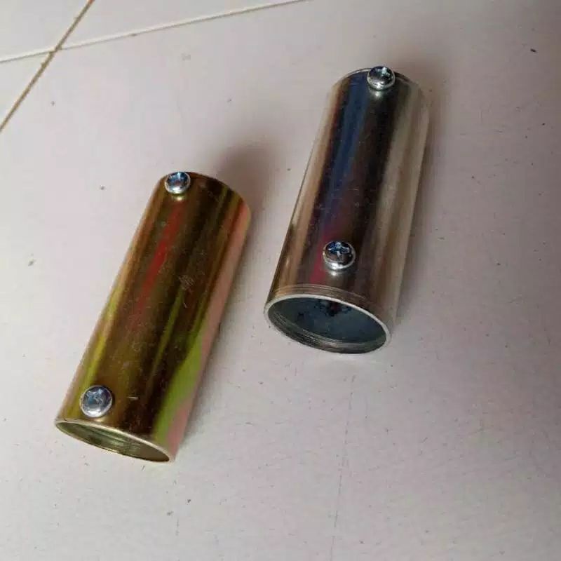 Jual Sambungan Batang Rell Tiang Gorden Besi Bulat Murah Shopee Indonesia