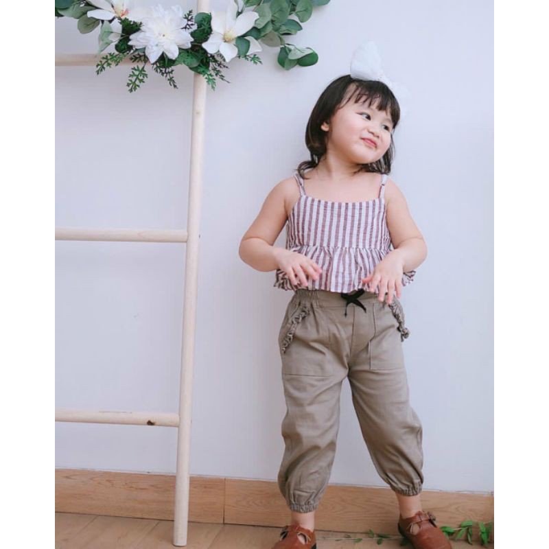 Celana Anak Perempuan Joger Girls by Smilee Katun Twill Monalisa