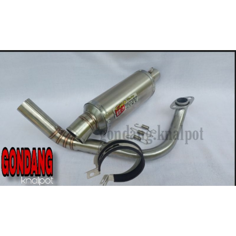 KNALPOT CLD C3 OVAL FULL STAINLESS all matic (inlet 38/50)