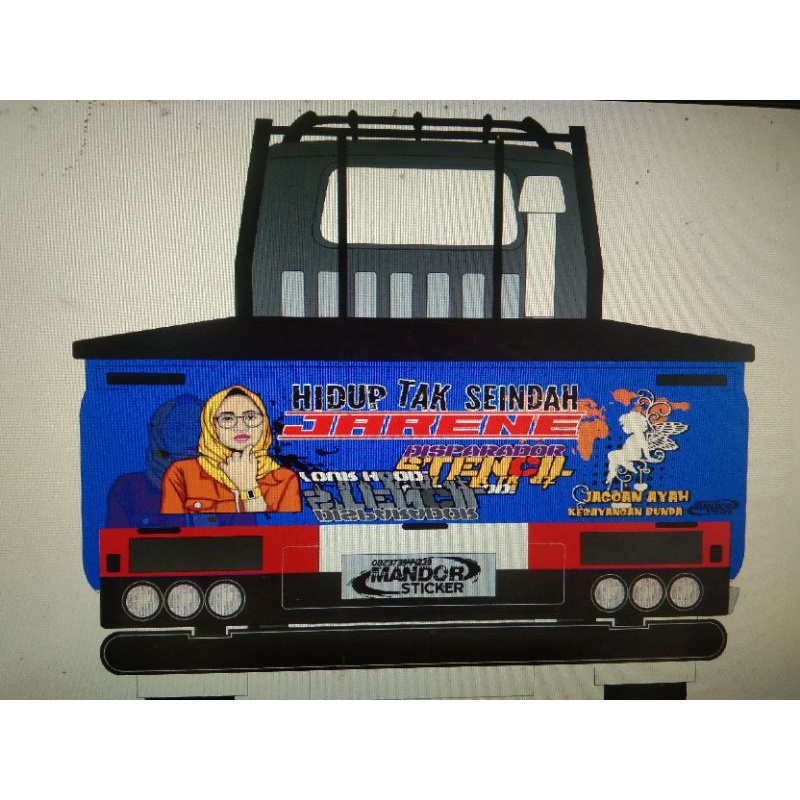 stiker pintu L300, decal full Prin pintu elsapek
