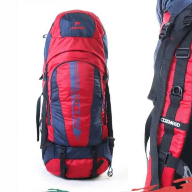 Tas Karrier Cozmeed Allo 60 Liter Merah Biru Tas Gunung Tas Camping Tas Mudik