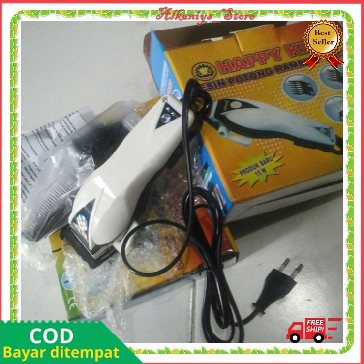 Potong Rambut Elektrik Cas Tanpa Kabel Original Alat Cukur Rambut HAPPY KING HK 900 Berkualitas