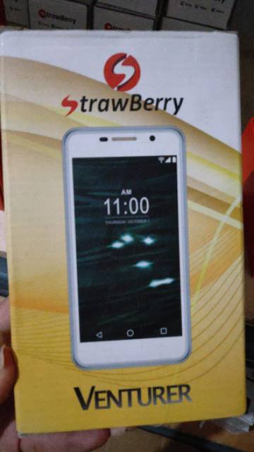 Hp android strawberry venturer strawberi ram 1gb plastore 3g internet game playstore garansi resmi