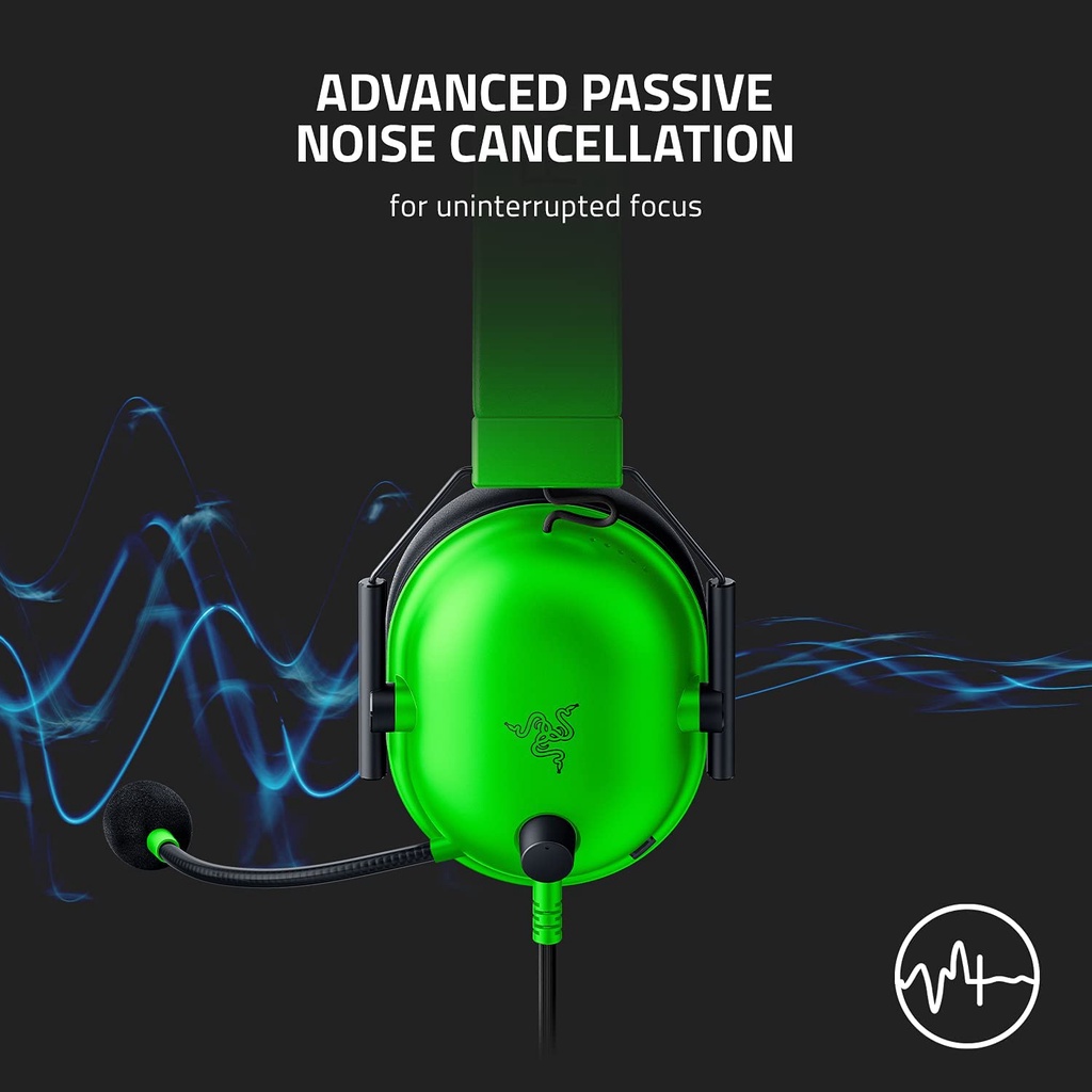 Razer Blackshark V2 X Green Esports Gaming Headset