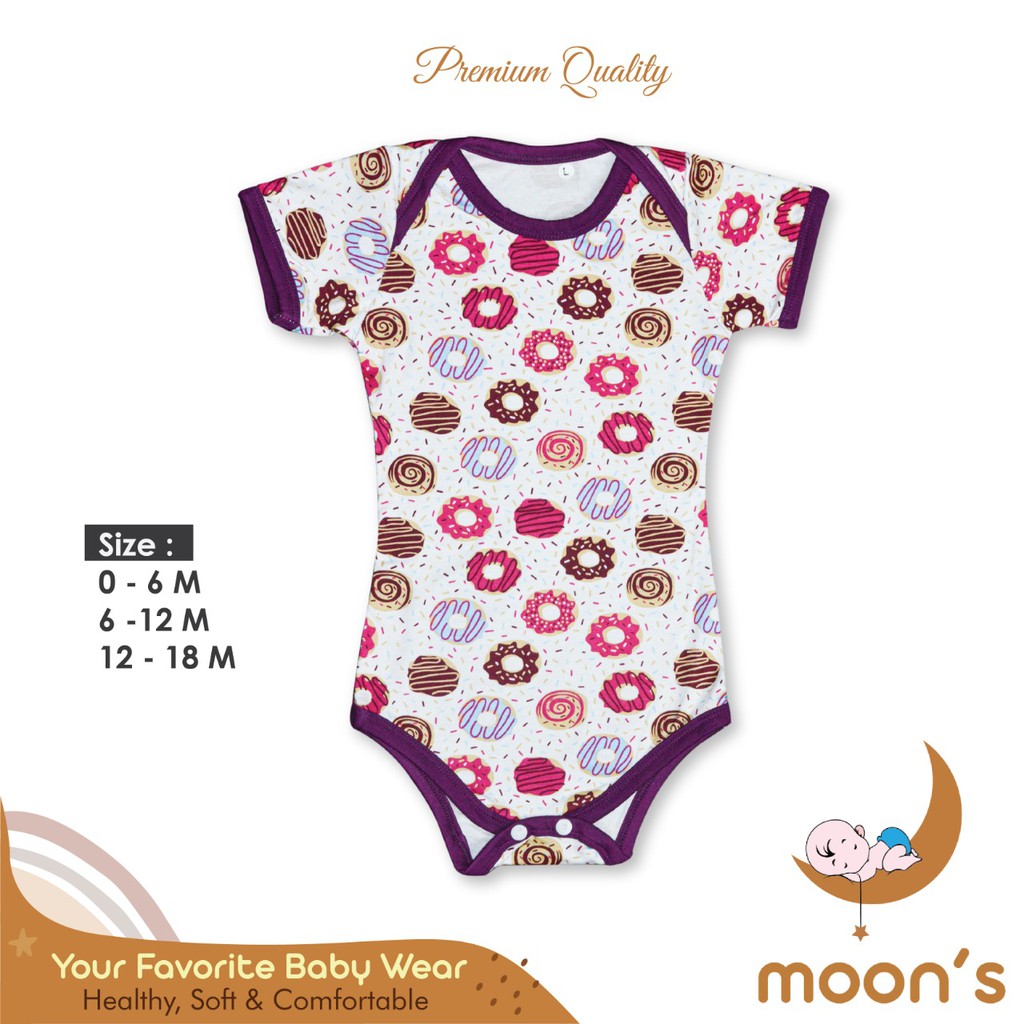 SML MOONS Jumper  Moons Jumper Baby Moon Premium motif Jumper Bayi Jumper Anak Singlet Jumper Romper