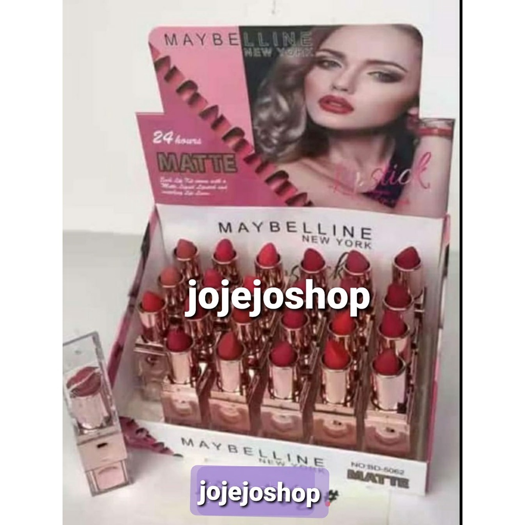 [LUSINAN ] LIPSTIK MAYBELLINE MATTE 24 H 5062/LIPSTIK BATANG/GINCU/