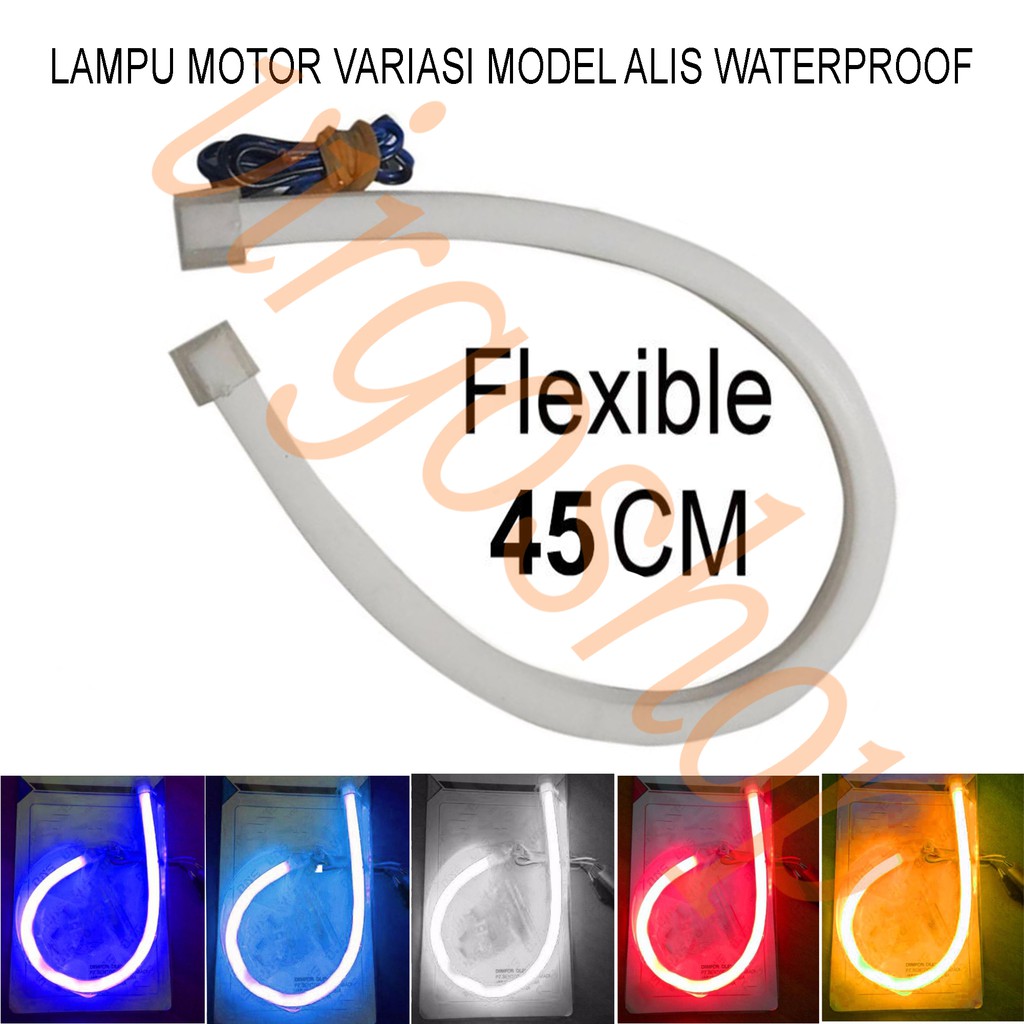 LED DRL Panjang 45CM / LED Alis Mobil dan Motor Lentur dan Flexible Mudah Di bentuk