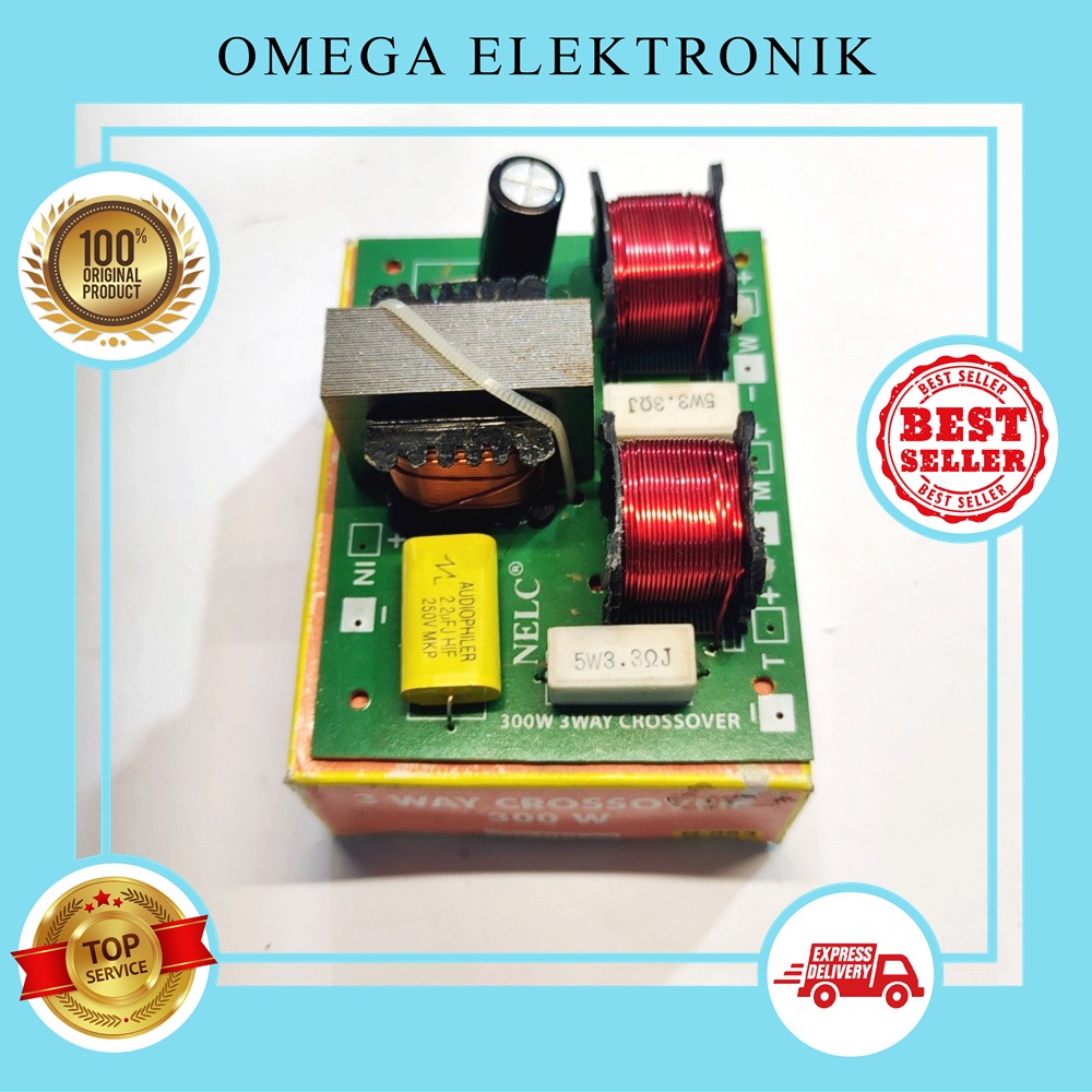 Crossover 3 way 300w Nelc N-063/Crossover Pasif 3 way NELC 063