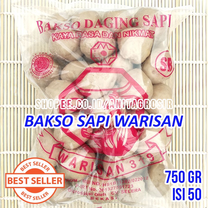 

Bakso warisan AB isi 25 isi 50 bakso warisan urat isi 50