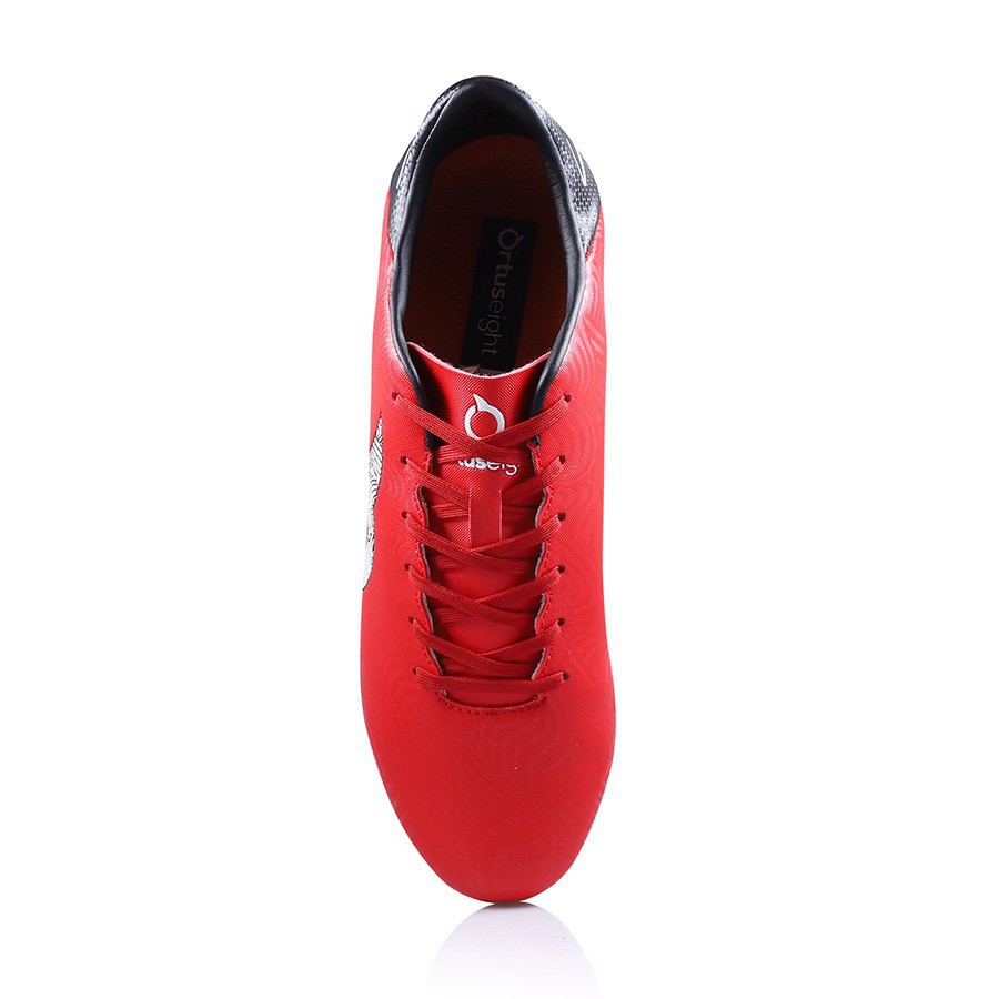 SEPATU BOLA ORTUSEIGHT TEMPEST FG - Ortred White Black  (100% ORIGINAL)