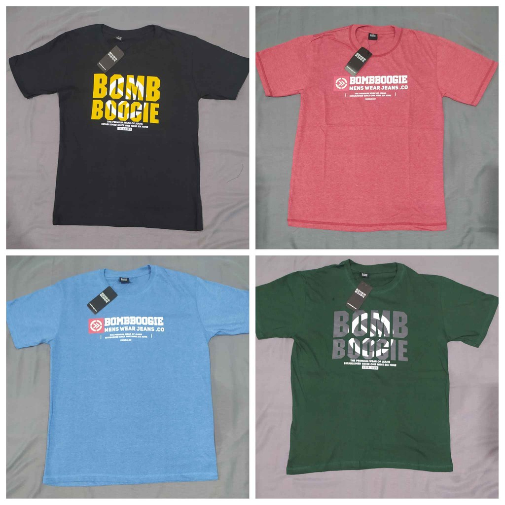 Kaos Pria Murah Keren Dewasa Distro Cowok T-Shirt Kaos Bomboogie Kaos Three Second Kaos Deus Kaos