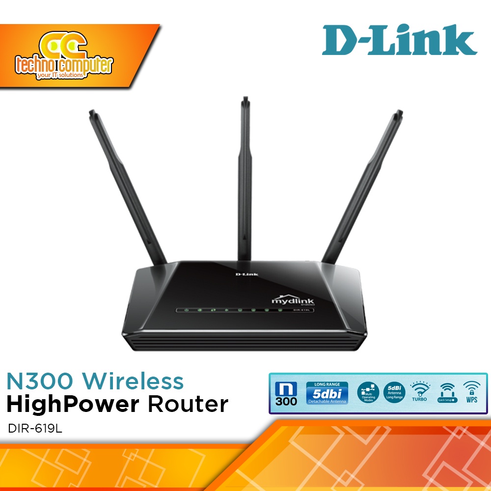 ROUTER D-LINK DIR-619L N300 High Power Wireless Router