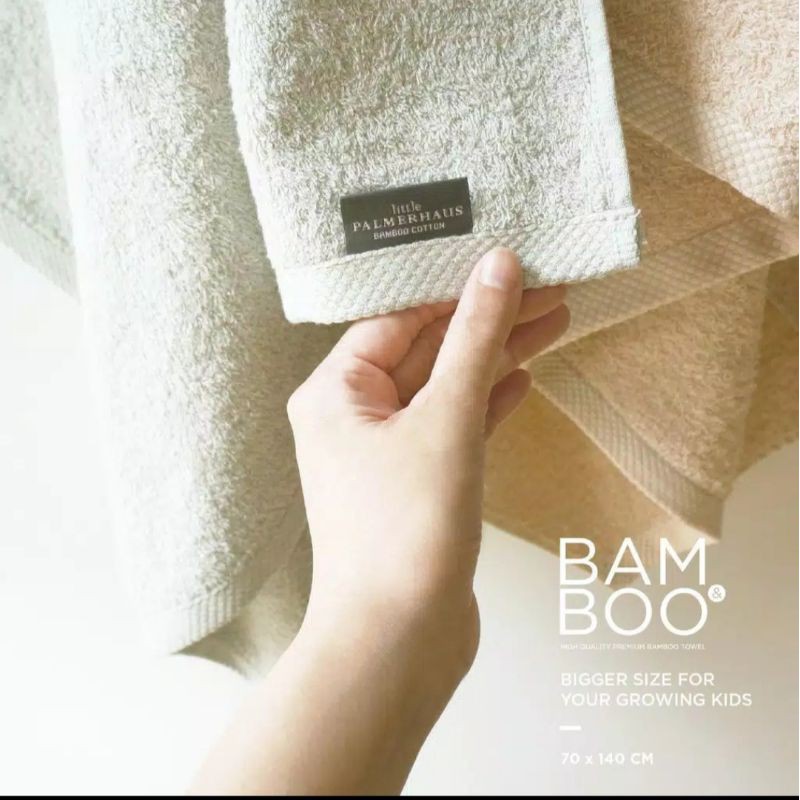 Handuk Bam Boo little palmerhaus BIG SIZE/ bamboo towel little palmer/ Handuk bamboo big size