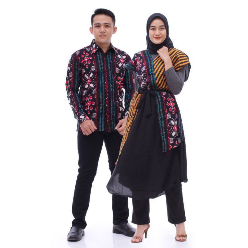 GROSIR COUPLE BATIK SONGKET /COUPLE BATIK MODERN /COUPLE MURAH/COUPLE MUSLIM KECE BK001