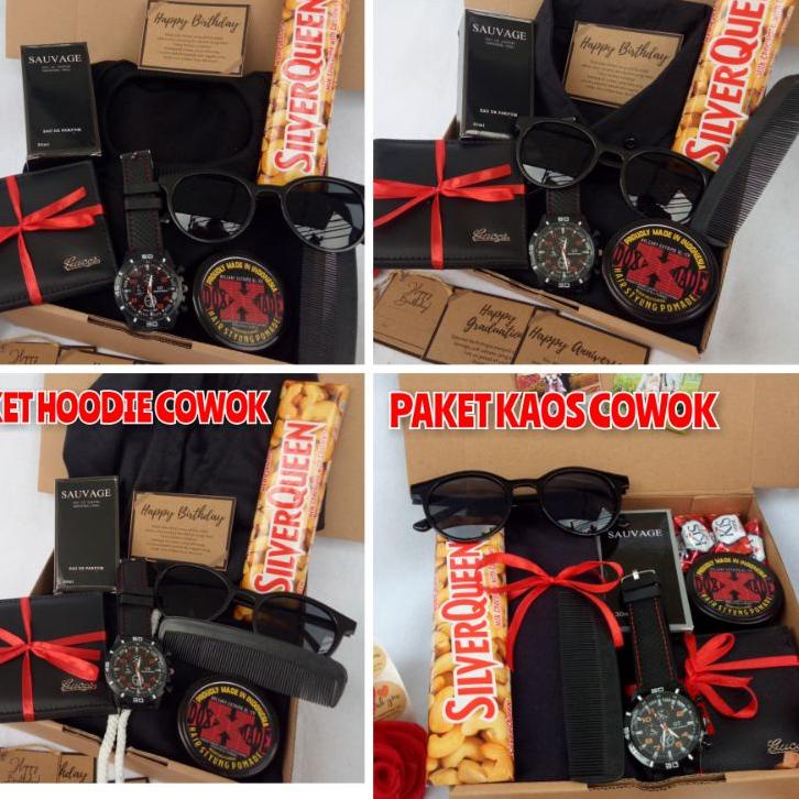 ❄ KEMEJA HITAM/HOODIE/SWEATER/HAMPERS KADO COWO/KADO ULANG TAHUN/ANNIVERSARY/GIFT BOX ULTAH UNTUK PA