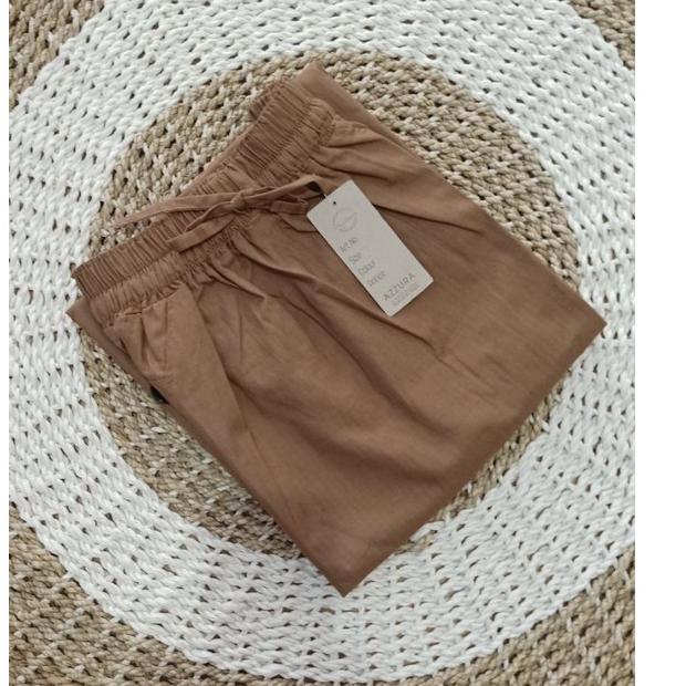 (TERBAIK) COD ROK A-LINE PANJANG KATUN MOTIF POLOS