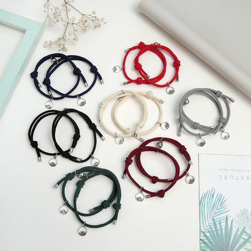 [COD] 2 pcs Gelang Couple Magnet Gelang Pasangan Gelang Persahabatan Best Friends Gelang Thalita Pria Wanita Gelang Couple Dengan Magnet Bracelet Anniversary Gift Kado Pasangan
