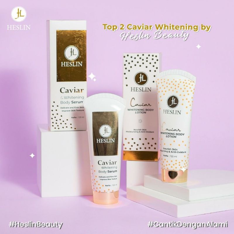 Caviar Heslin Beauty Whitening Body Lotion & Serum / Handbody Heslin
