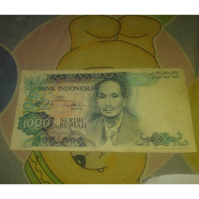 Uang asli lama 1000 rupiah thn 1980
