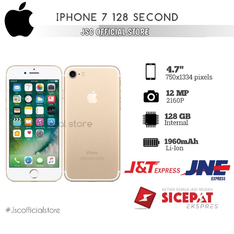 jscofficialstore ip 7 128GB second Fullset nominus ex inter