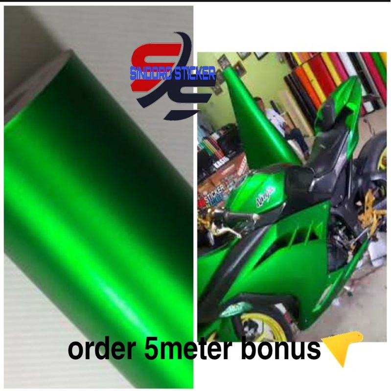 Scotlet Motor Hijau Crom Sticker Motor Hijau Crom Scotlete Motor Hijau Crom Sticker Motor Hijau Crom