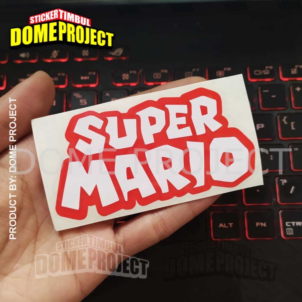 CUTTING STIKER SUPER MARIO STIKER MOBIL STIKER AKSESORIS SEPEDA MOTOR