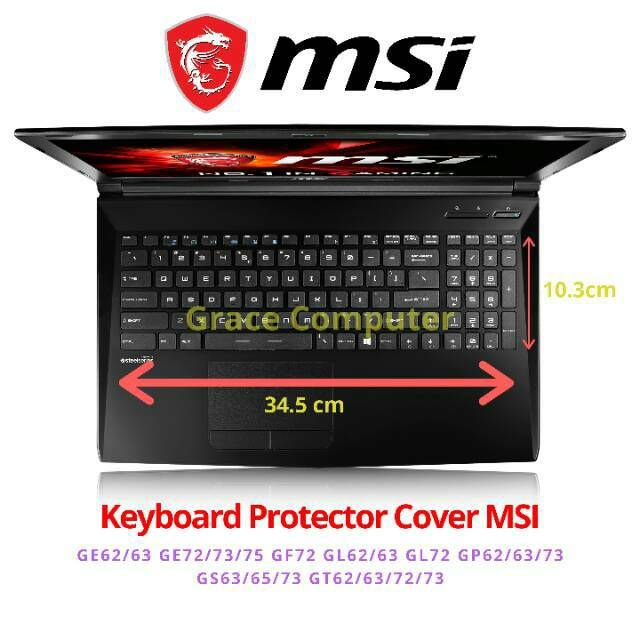 Cover Pelindung Keyboard Protector MSI Alpha 15 GL62 GE62 GS70 GS60 GT72