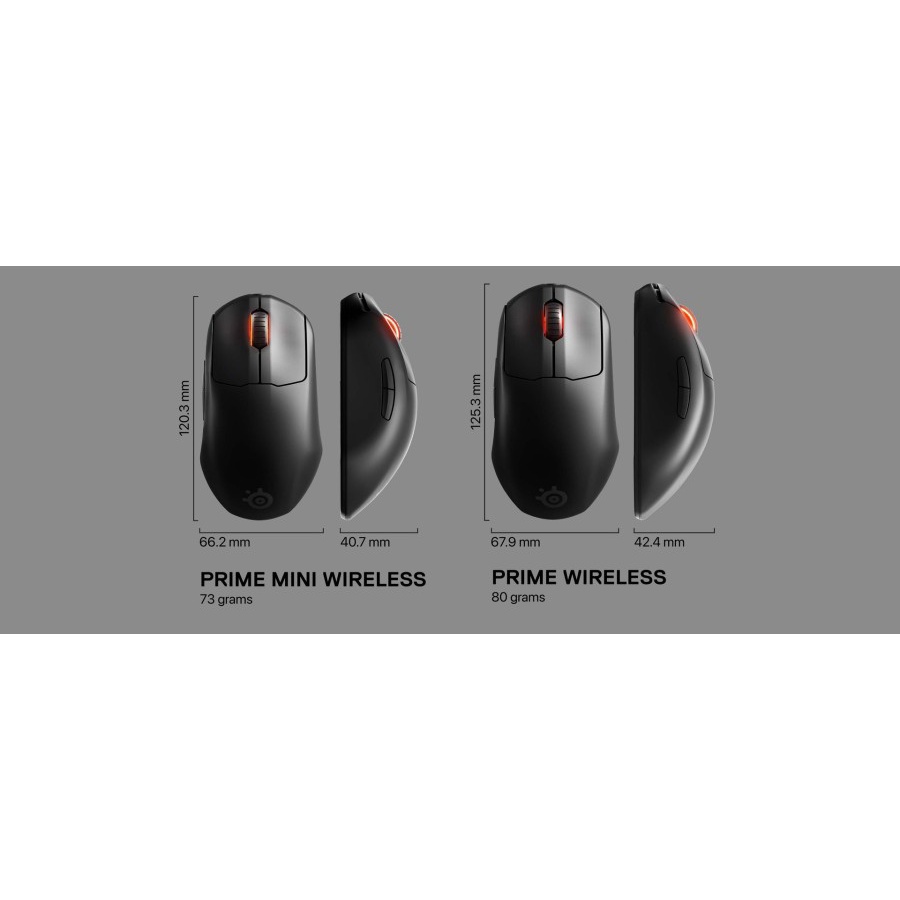 Mouse SteelSeries Prime MINI Wireless Ultra-Lightweight - Gaming - Ori