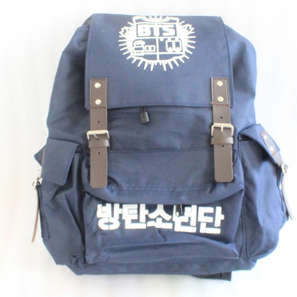 Tas bts ransel multi bangtan boys kpop backpack navy