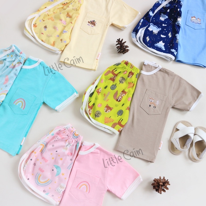 LITTLECAIM - COLOURFUL SET | baju anak | setelan anak