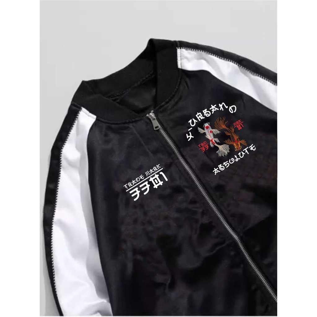 X Urband Absolute Jaket Sukajan Japan Daily Activity A157-PUTIH