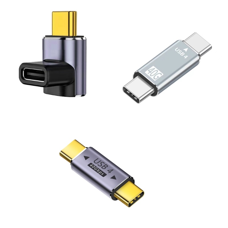 Adaptor Konverter OTG Usb 4.0 Tipe C Male Female Male 40Gbps Transmisi Kecepatan Tinggi 8K 60Hz