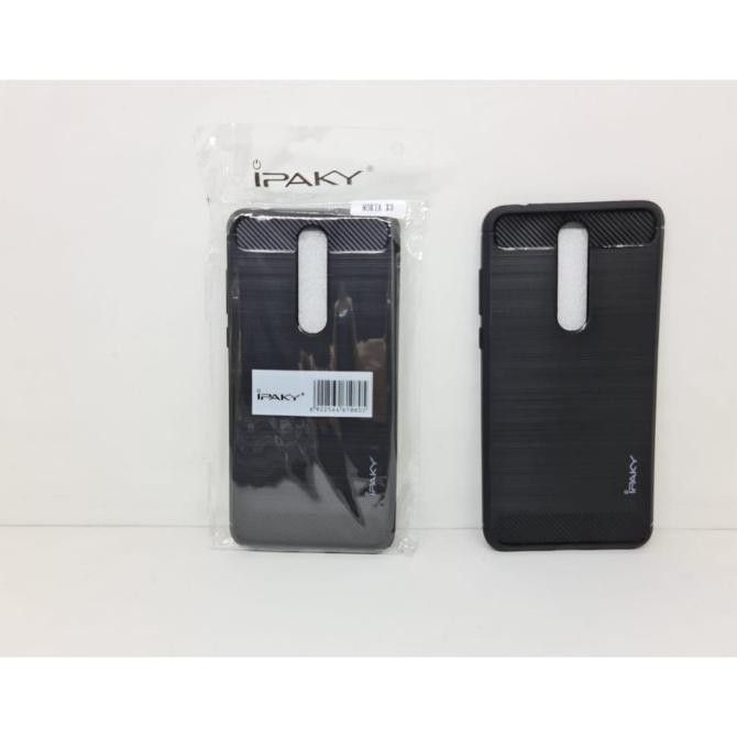 IPAKY CARBON NOKIA 3.1 PLUS 3.1 6.0" SOFT CASE NOKIA X3 SLIM FIT