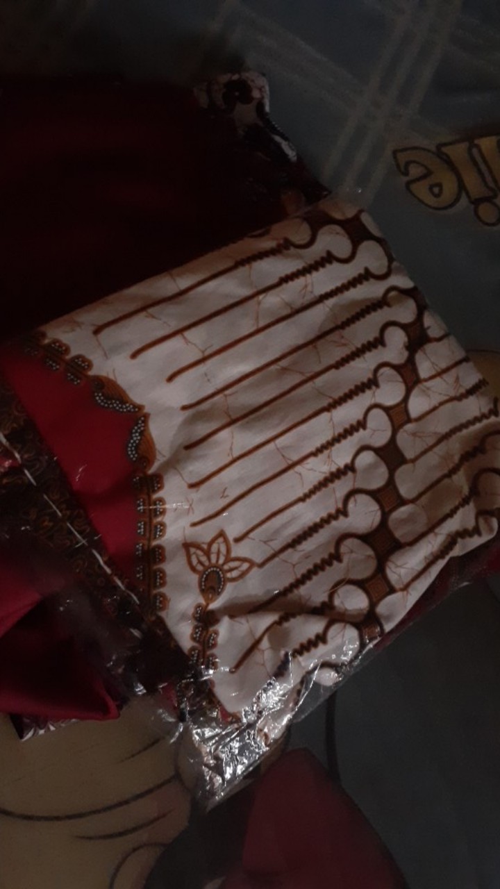 Batik Couple Keluarga Sania Ruffle Ori Ndoro Jowi Dnt Motif Songket Putih Terkomplit Termurah