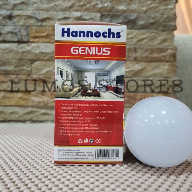 Lampu LED AC/DC Hannochs 8 Watt GENIUS