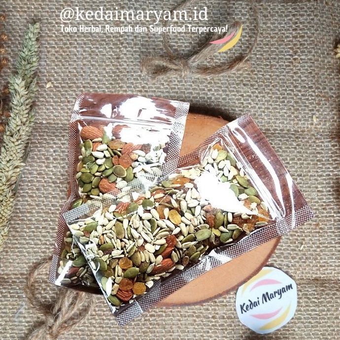 

Mixnut Almond Sunflower Seed Pumpkin Seed Kismis Roasted 250 Gram