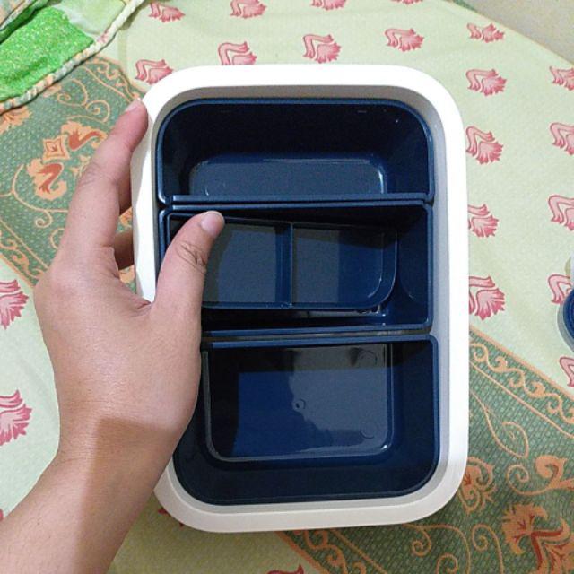 1.kotak Makan Dg Sisipan/divider 1 Lt, Kotak Makan Sekat.