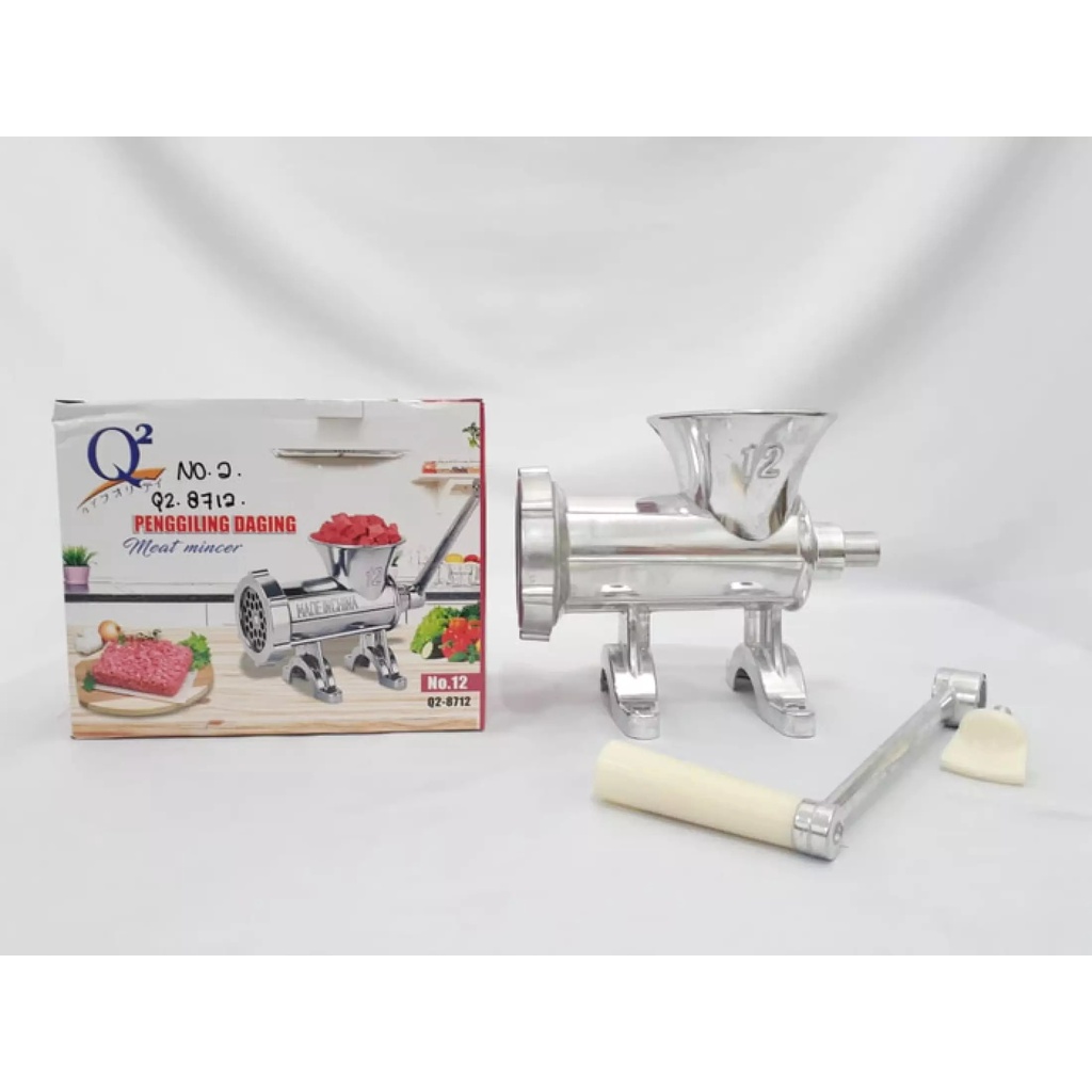 Gilingan Daging Kacang Q2-8712 Meat Mincer Stainless Steel Origi Gilingan Masakan Gilingan Bumbu