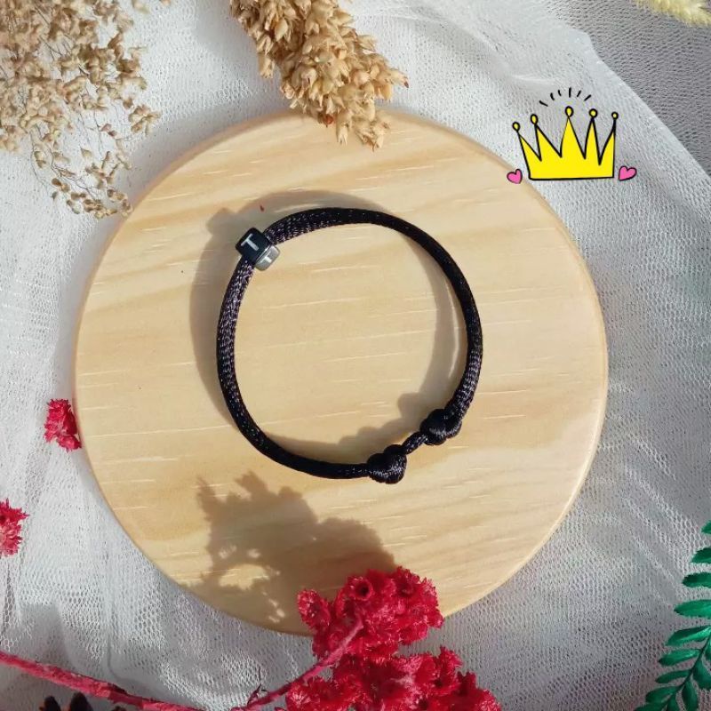 [BISA COD] Gelang inisial Gelang Huruf Gelang Abjad (1 HURUF A  ~ Z ) GELANG INISIAL NAMA