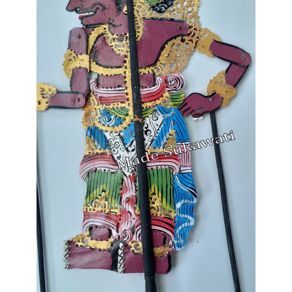 Kerajinan wayang kulit Gatotkaca Gatotkoco ukir bali Hiasan Handmade